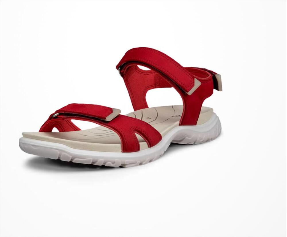 NEW ECCO women's offroad roam sandal in chili red